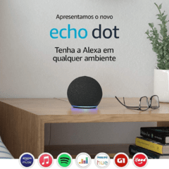 Smart Speaker Amazon Alexa Echo Dot 4 Geração . Preta - comprar online