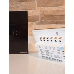 Interruptor Smart Home Wifi 1 Botão Preto , Alexa E Google - comprar online