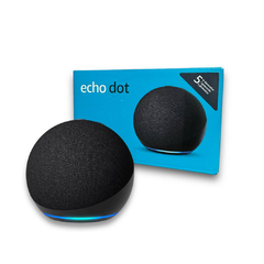 Echo Dot Preto (5ª geração) Smart Speaker com Alexa Amazon - ESFERAZUL DIGITAL