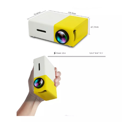 Projetor LED Branco e Amarelo - comprar online