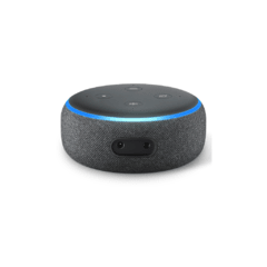 Smart Speaker Amazon Alexa Echo Dot 3 Preta Em Português - ESFERAZUL DIGITAL