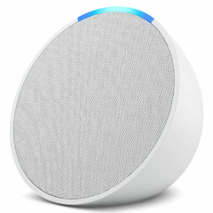 Smart Speaker Bluetooth Amazon Echo Pop Branco com Alexa - ECHOPOP