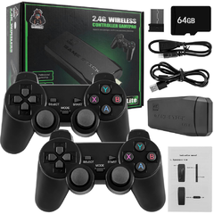 Vídeo Game Pen Drive com Hdmi e controles sem fio Console com Jogos Antigos Box 4k