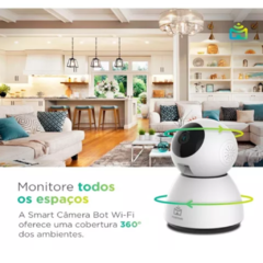 Smart Câmera Inteligente 360° Wi-Fi 2ª Geração compatível com Alexa e Google Home - loja online