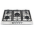 cooktop a gás casual - 5 queimadores - inox - 90cm - 220v - cuisinart