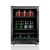 frigobar nero argento beverage cooler sub-zero (ab. esquerda) - 145 litros - porta preta acetinada e vidro - 60cm - 220v - elanto