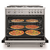 fogão pro 5q - forno a gás 142l - inox - 90cm - 220v - bertazzoni - UD House