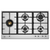 cooktop a gás professional - 5 queimadores - inox - 90cm - 220v - bertazzoni - UD House