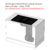 cooktop de indução com coifa integrada extractor mythos fma 839 - 4 zonas - preto - 83 cm - 220v - franke - comprar online