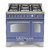 fogão dolcevita 5q - forno duplo elétrico 106l - azul lavanda - 90 cm - 220v lofra