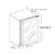 refrigerador com porta de vidro 24" s2000 - 153 litros - moldura para revestir - 60 cm 110v u-line - loja online