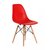 Silla Garden Life Eames Roja Patas Madera A/1