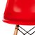 Silla Garden Life Eames Roja Patas Madera A/1 - comprar online