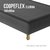 Sommier Coopeflex 190x80 Cuerina Negro A/1