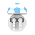 Auricular In Ear Eurosound Futbol Blanco/Azul c/Bluetooth AC/1