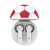 Auricular In Ear Eurosound Futbol Blanco/Rojo c/Bluetooth A//1