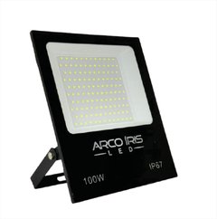 Refletor Microled Smd 100w Branco Frio IP67 Cor: Preta 66002 AI - FIK/I ACI66002