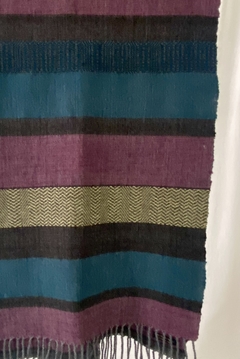 Bufanda merino violeta - Causa textil