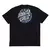 CAMISETA COLLAB SANTA CRUZ E THRASHER FLAME DOT PRETO