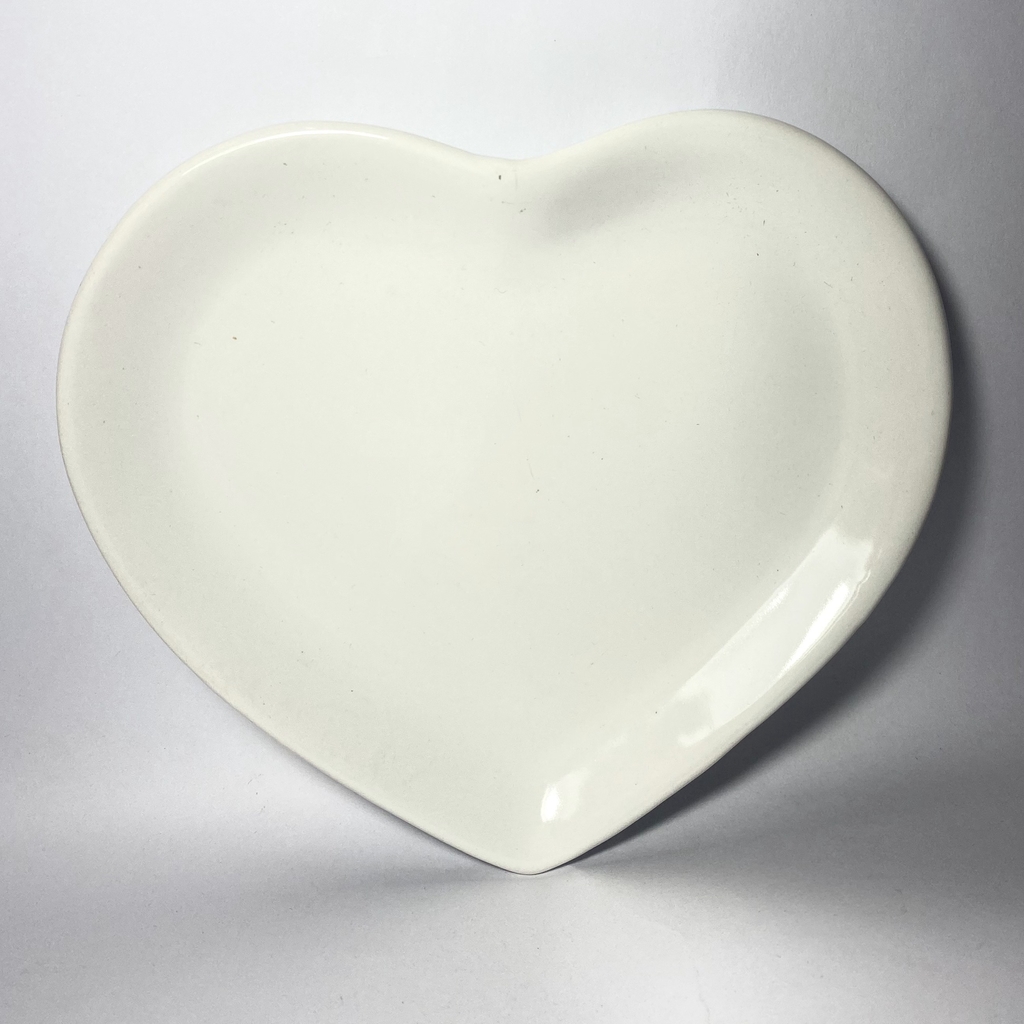 Plato 2025 corazon ceramica