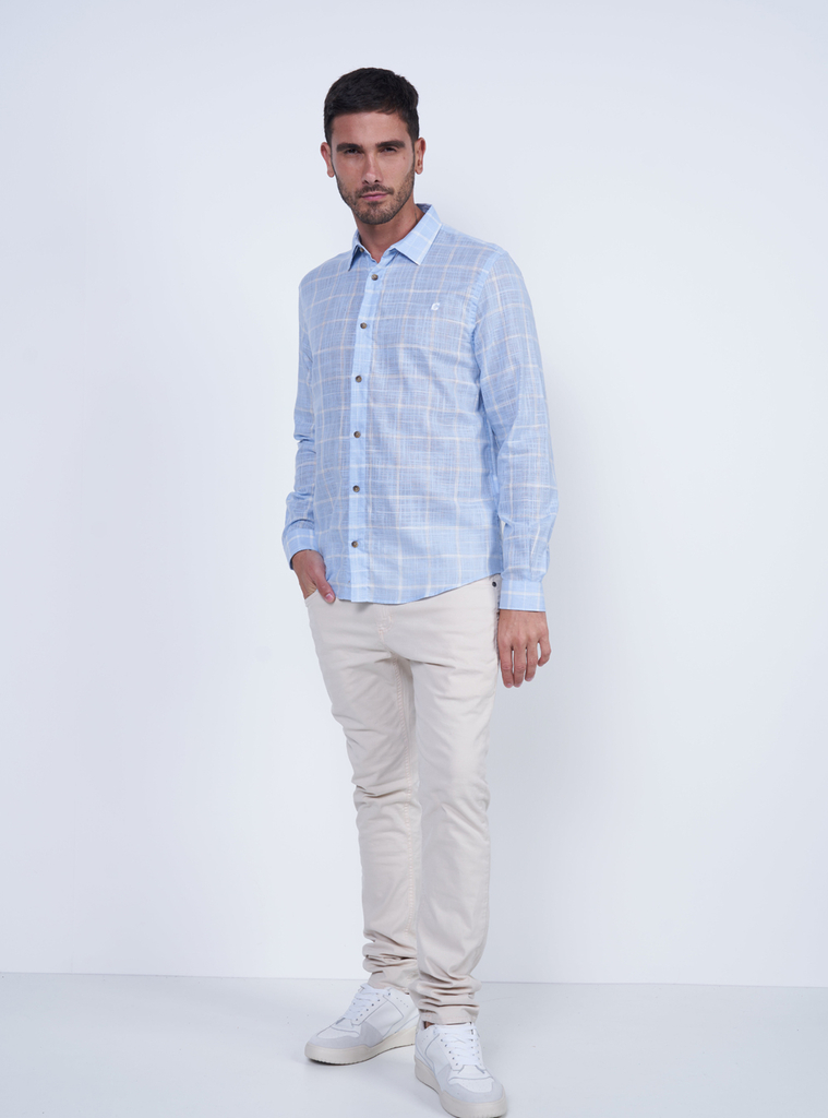 Camisa Xadrez Relax Manga Longa