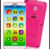 Brinquedo Celular Infantil - Baby Phone Rosa - Marca Buba