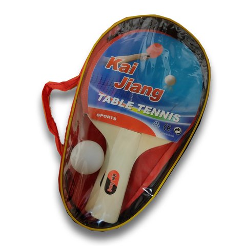 Raquetas de Ping Pong + 3 pelotas Diversiones Bago Kit