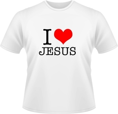 Camiseta personalizada gospel Eu Amo Jesus