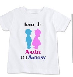 Kit 4 camisas Personalizadas Chá Revelação menino ou menina - comprar online