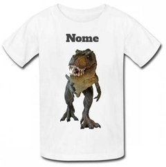 Camisa personalizada tema Dinossauro com nome 02