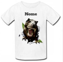 Camisa personalizada tema Dinosasauro com nome 01