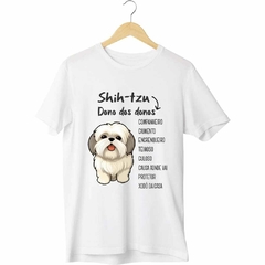 Camiseta personalizada divertida Shih-tzu dono dos donos