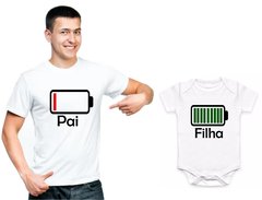 Kit 2 camisas Personalizadas Tal Pai Tal Filha - Bateria