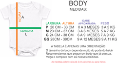 Body infantil personalizado com frase eu amo o papai - comprar online