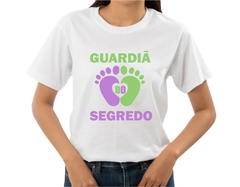 Camisa Feminina Guardiã do Segredo Verde e Lilás