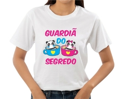 Camisa Guardiã do Segredo Ursinhos Pandas na Caneca