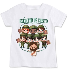 Camiseta personalizada exército de Cristo ministério