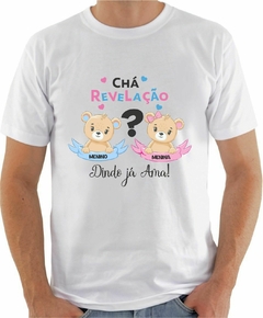 Camisa Personalizada Chá Revelação Dindo já ama Ursinhos