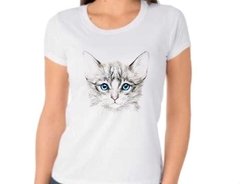 Camisa estampa gato cute