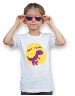 Camisa Personalizada Infantil Dinossauro Baby com Nome - comprar online