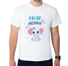 Camisa Personalizada Pai de Menina Elefante Baby 002