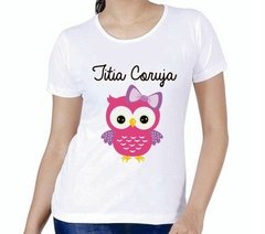 Camisa Personalizada Titia Coruja 02