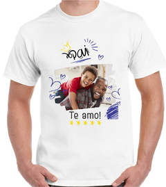 Camiseta Personalizada com Foto Pai - Te Amo 2107