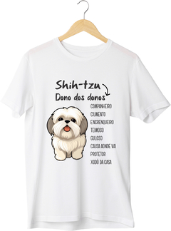 Camiseta personalizada divertida Shihtzu dono dos donos