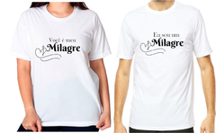 2 Camisetas personalizadas você é meu milagre - Eu sou um milagre