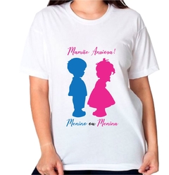 Camiseta personalizada mamãe ansiosa menino ou menina 2605