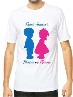 1 Camiseta personalizada papai ansioso menino ou menina 2605