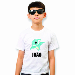 Camiseta Personalizada Infantil Dinossauro voador com nome