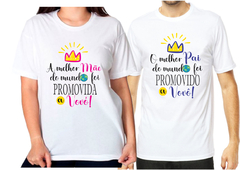 Camisetas Melhor Mãe e Pai do Mundo Promovidos a Vovó e Vovô