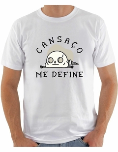 Camiseta Personalizada Masculina Divertida Cansaço Me Define